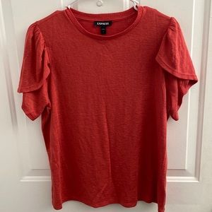 Express burnt orange top